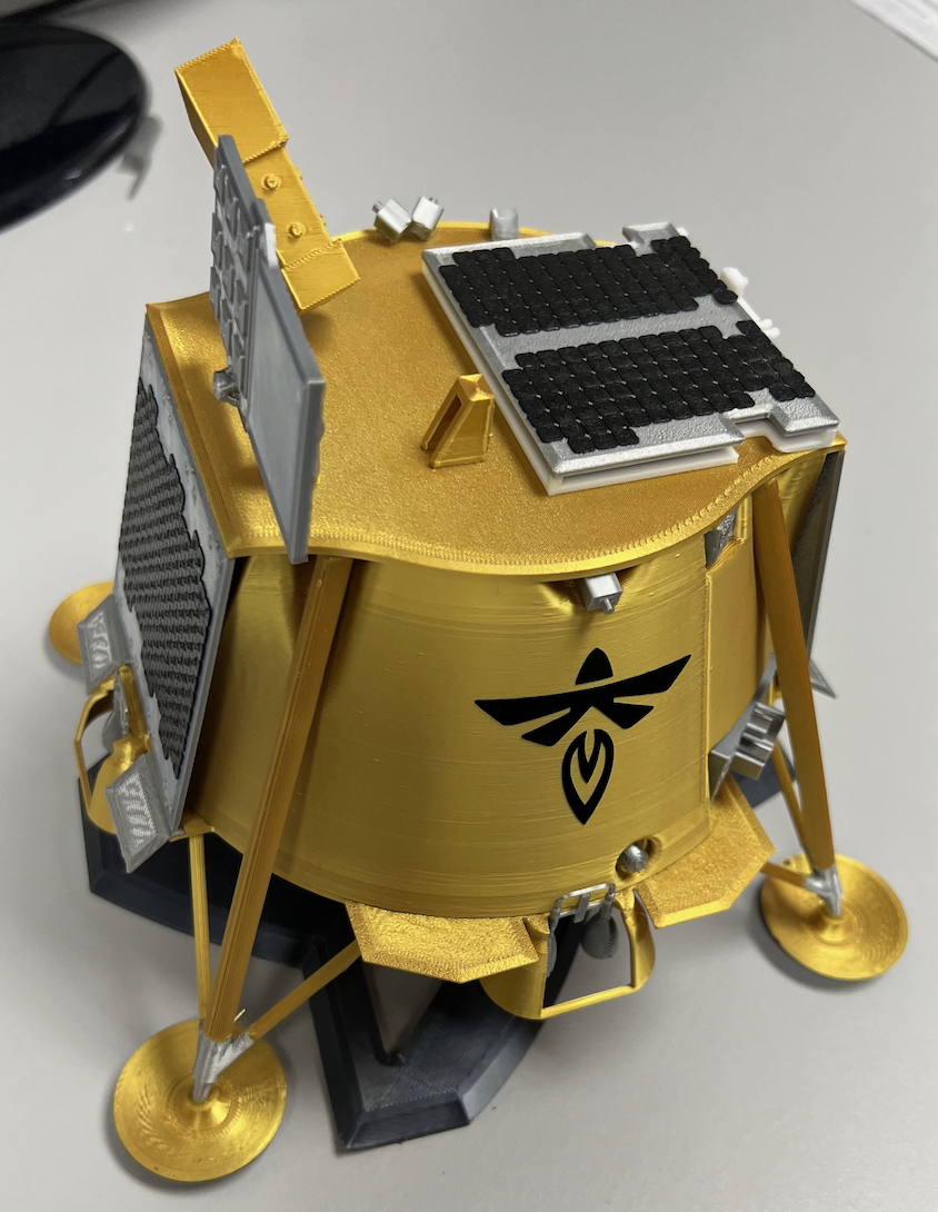 Blue Ghost Firefly Lander as a 3D printed model