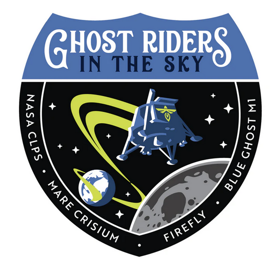 Blue Ghost Firefly Logo